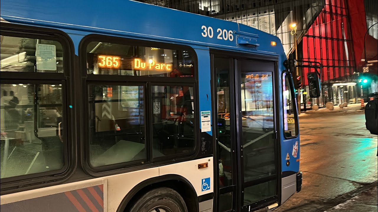 Ride on STM night route 365 🌙 (#30-206)