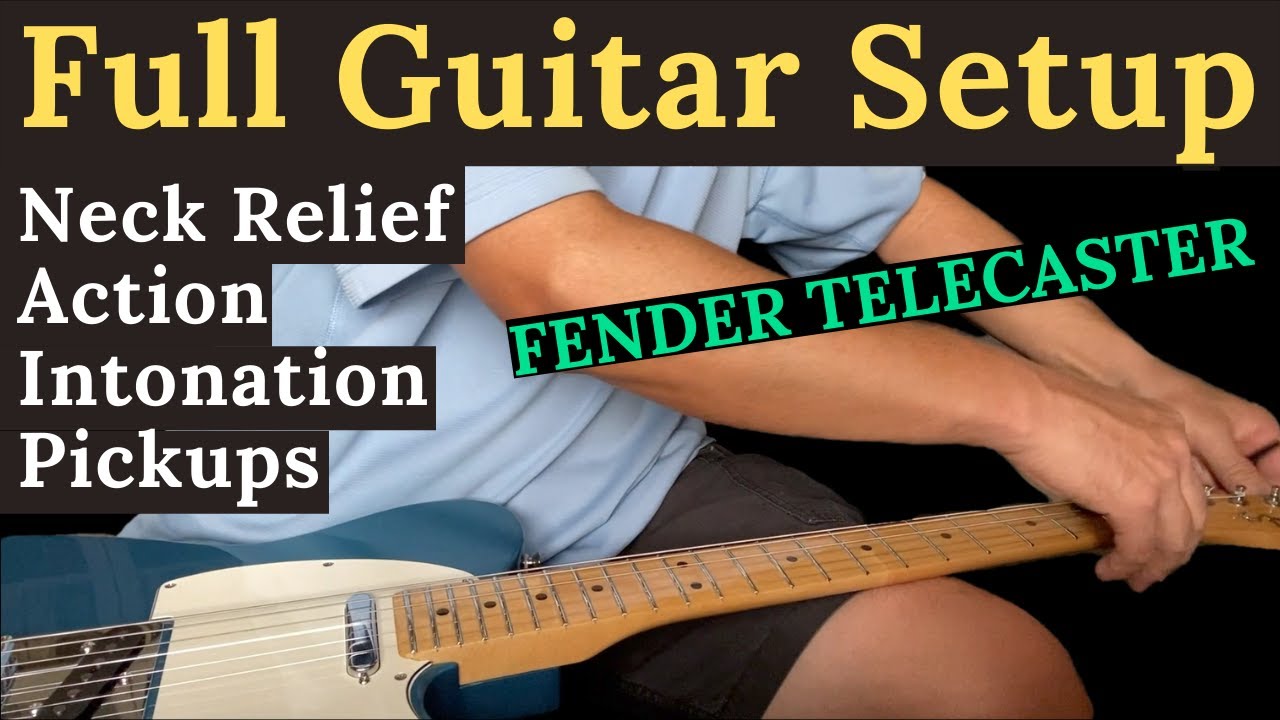 Полная настройка Fender Player Telecaster и демонстрация звука. Замена заводских 9-ок на 10-ки.