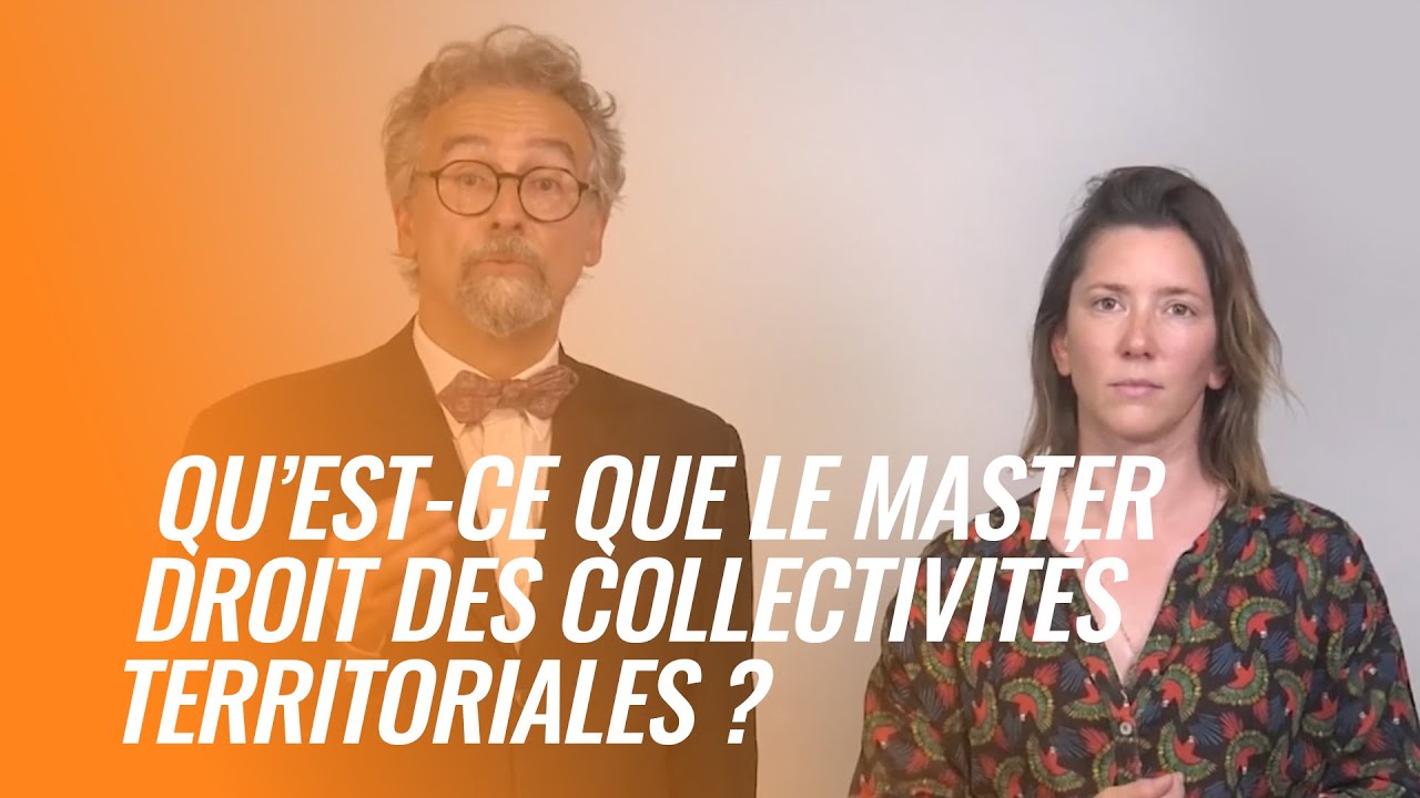 📚 Master droit des collectivités territoriales