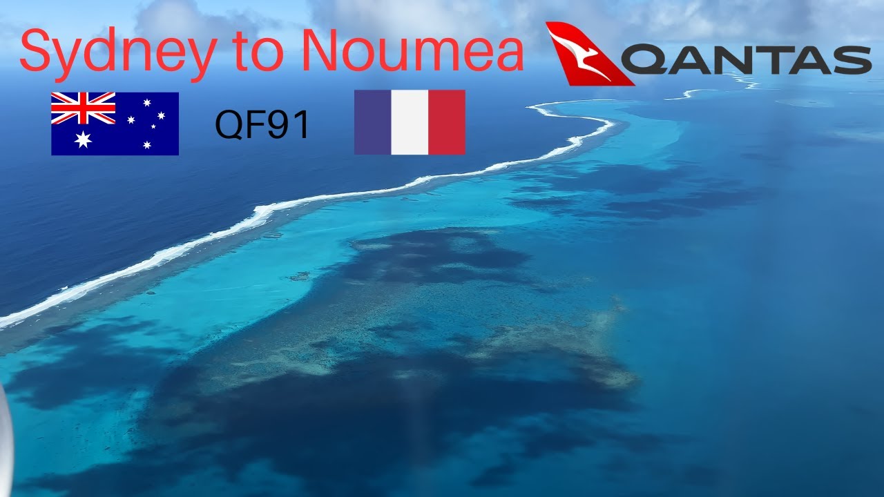 4K 🇦🇺 Sydney SYD - 🇫🇷 Noumea (New Caledonia) NOU Qantas Boeing 737-800 [Full Flight Report]