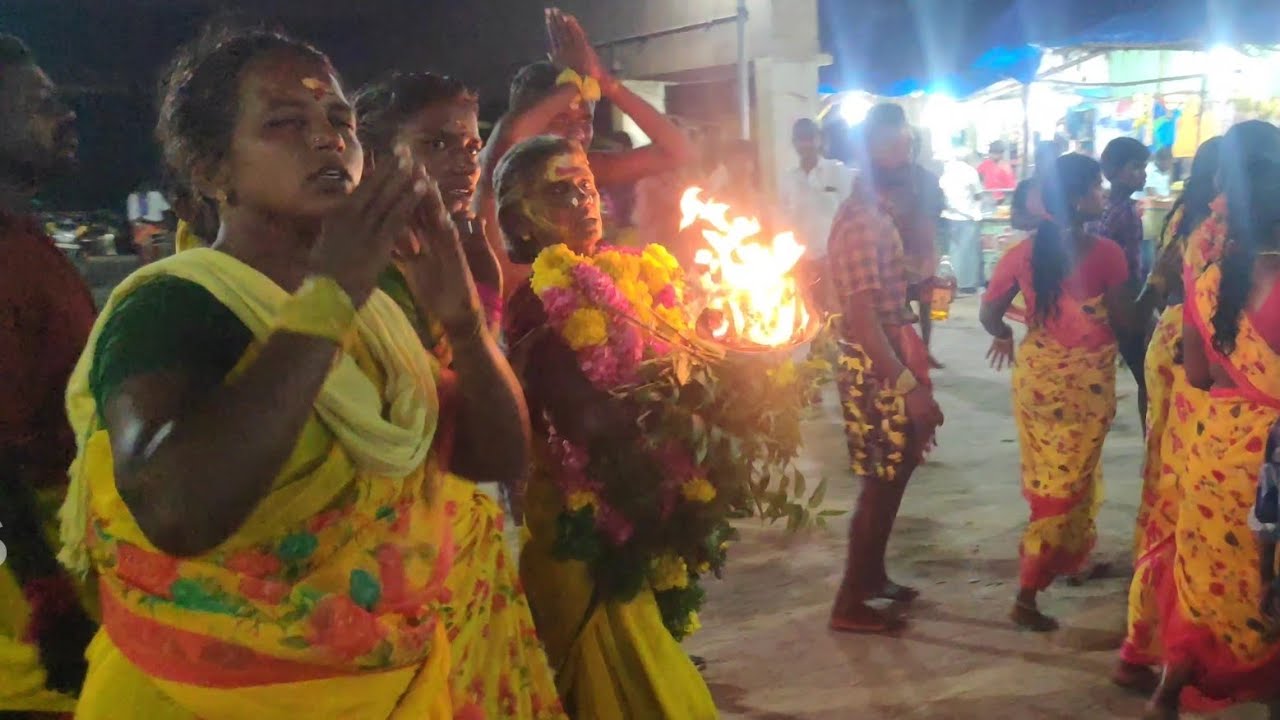 சாத்தூர் இருக்கன்குடி மாரியம்மன் கோவிலில் மக்கள் விரதமிருந்து சாமி ஆடி போகும் காட்சி 🙏|| Irukkankudi