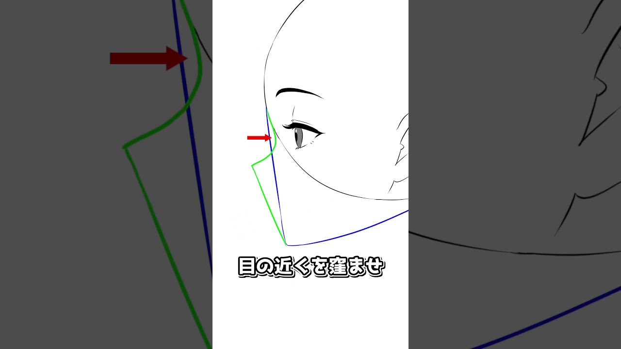 鼻からアゴ【Eライン】描き方 #お絵描き講座 #イラスト講座 #illustration