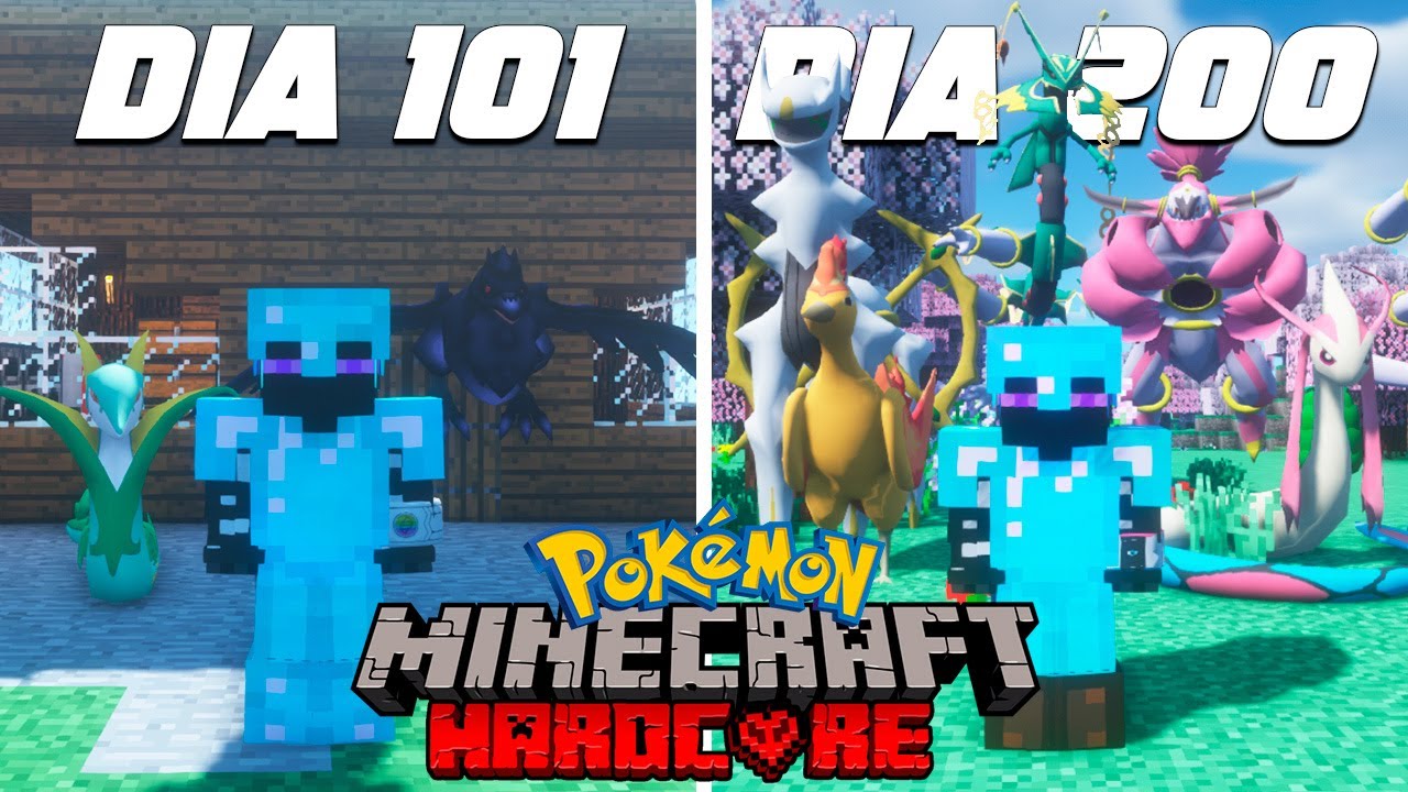 Pase 200 DÍAS en una NUEVA REGIÓN habitada por POKEMONS 🐱‍🐉🦄🦚