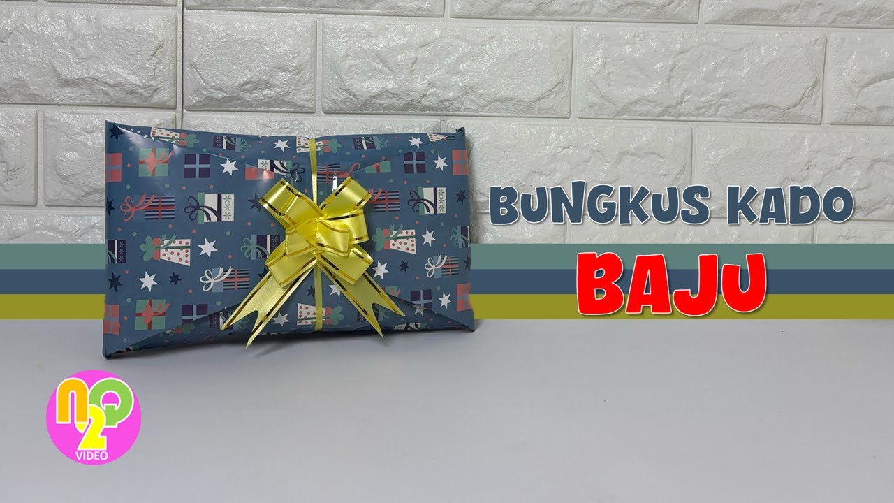 Cara Bungkus Kado Baju tanpa Kotak Simple | Tutorial Wrapping Gift
