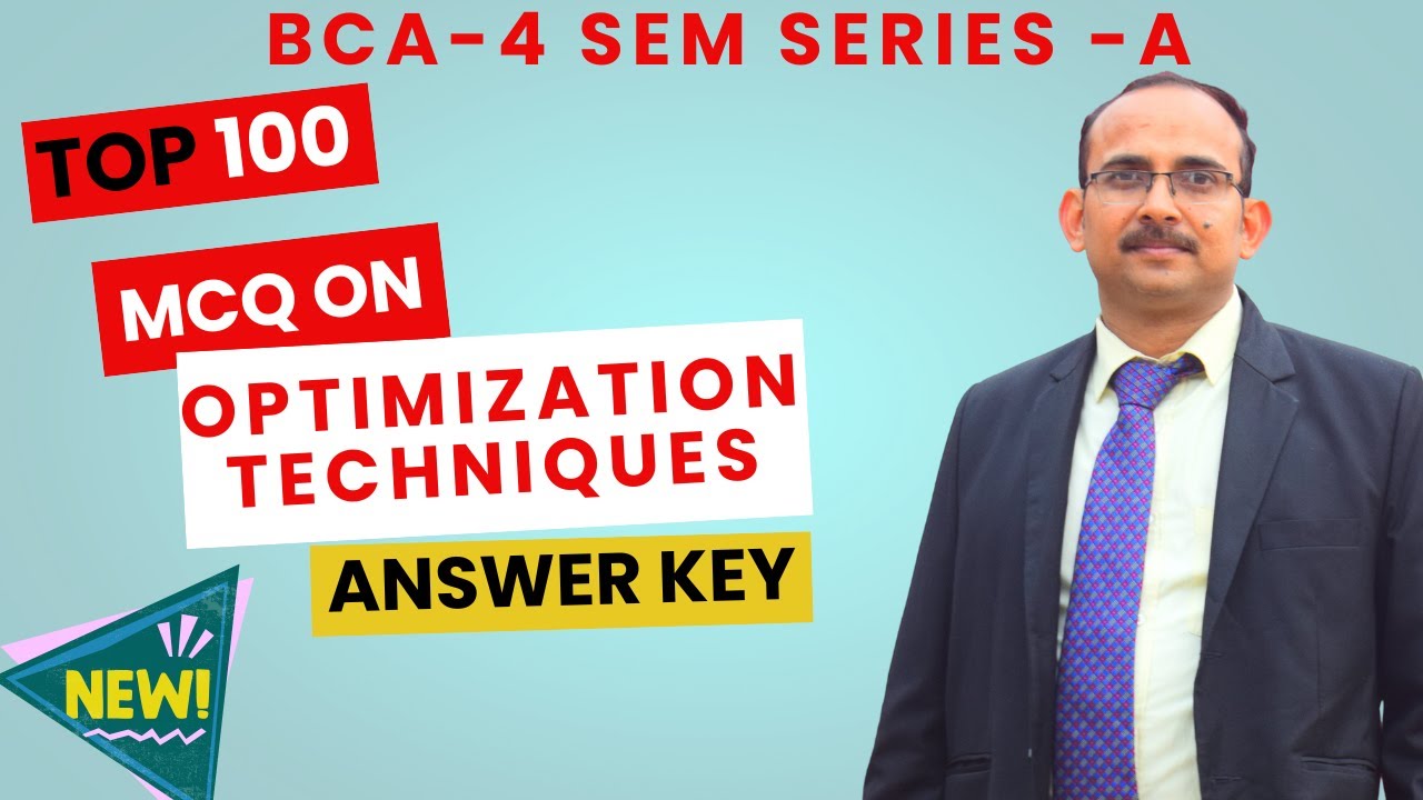 Optimization Techniques Answer Key Series A | Maa Shakumbhari University, Saharanpur | BCA Exam 2025
