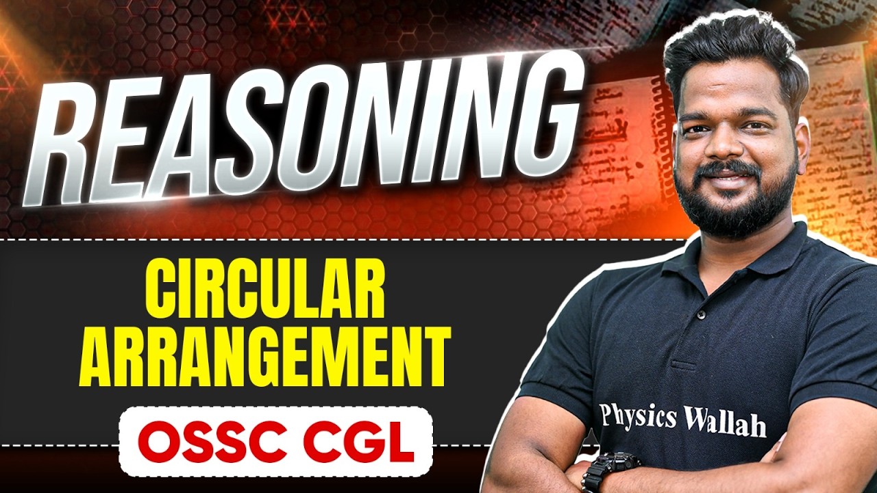 Circular Arrangement  | Reasoning | OSSC CGL | Important for RI ARI SFS ICDS & VAW Exams