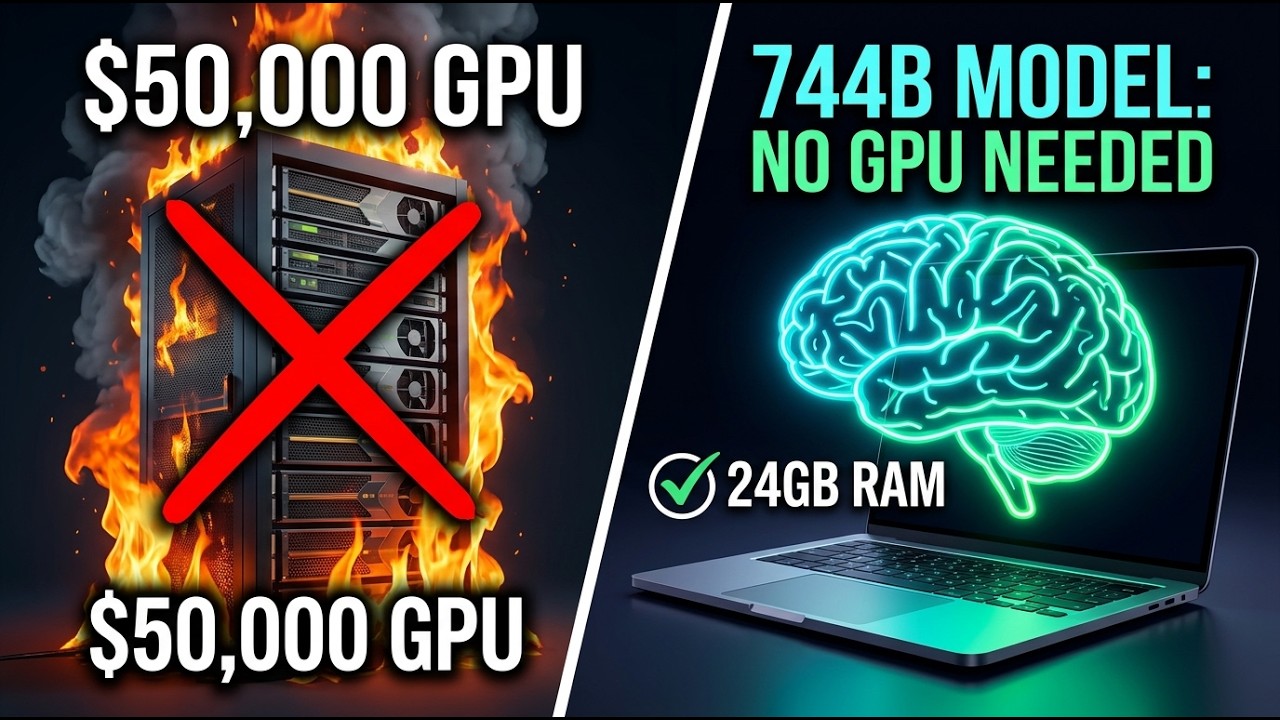 Этот ИИ на 744 млрд параметров работает БЕЗ GPU (вот как это возможно) | Dev Loop