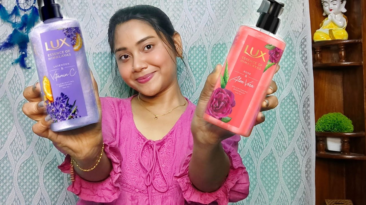 Lux Lavender & Vitamin C + Rose & Aloevera Shim Body Wash Review | Lux Essence of Himalayas