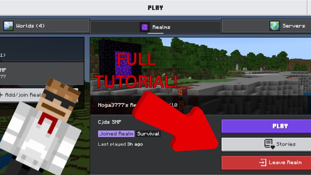 How to Use Realms Stories on Bedrock Edition Minecraft (Full Tutorial)