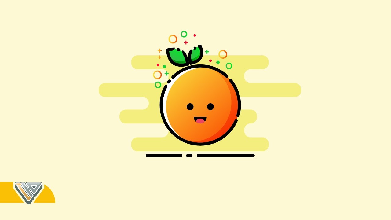 Creating Icon With MBE Styled | Orange Fruit