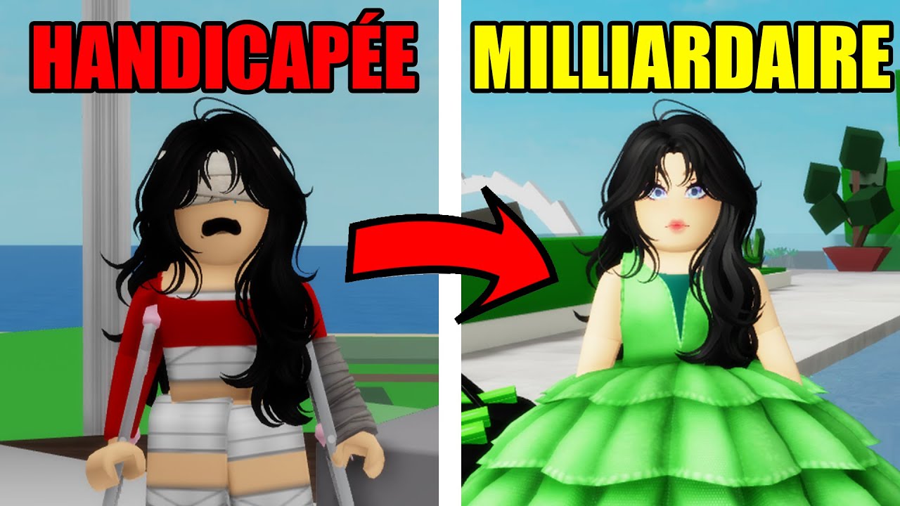 DE HANDICAPÉE À MILLIARDAIRE SUR BROOKHAVEN ROBLOX !