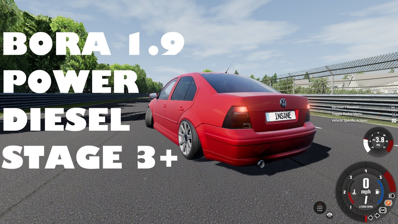VW BORA 1.9 TDI STAGE 3 + POWER DIESEL SOUND / BEAMNG /