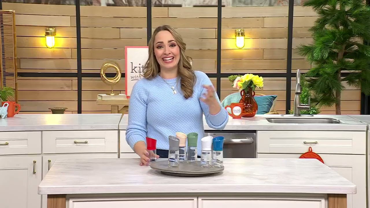 Kuhn Rikon Set of 2 Glass Tulip Spice Grinders on QVC