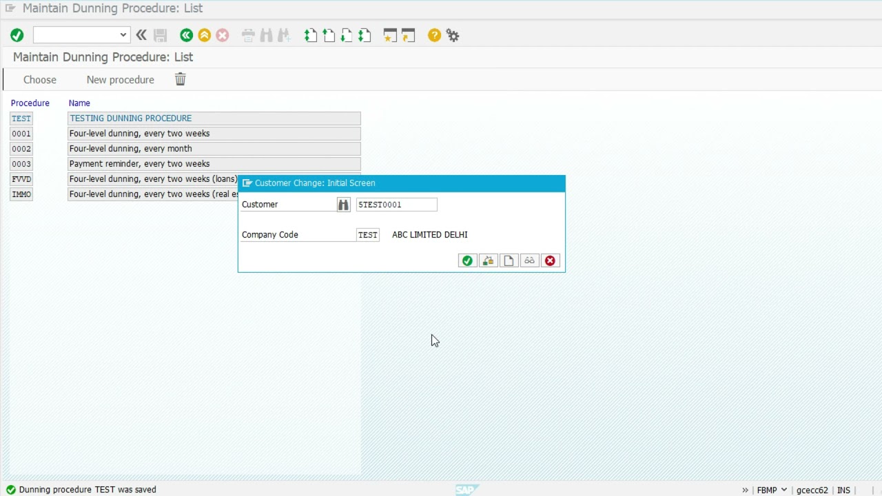 How to configure Dunning Letter to customers in SAP FICO