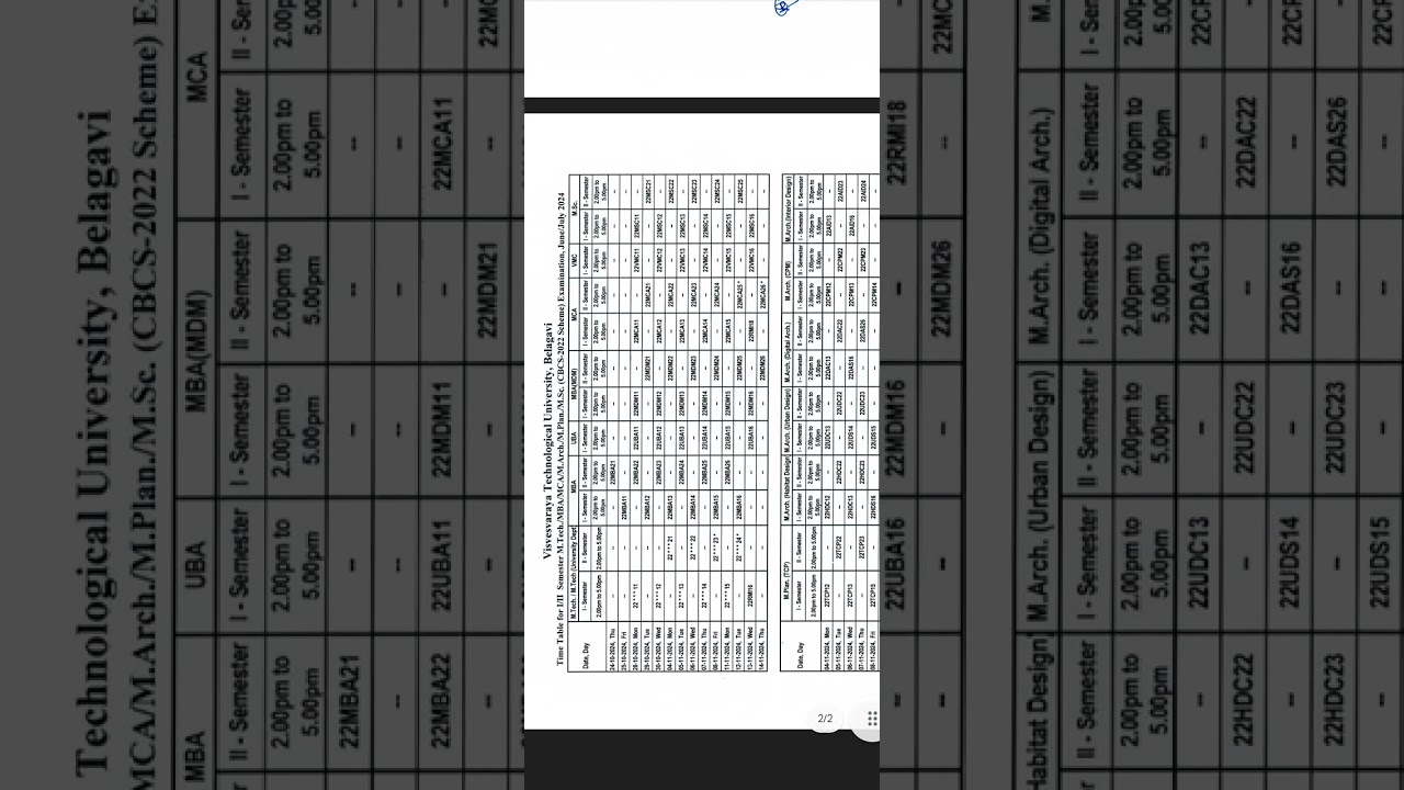 Pg exam timetable for June/July 2024 announced