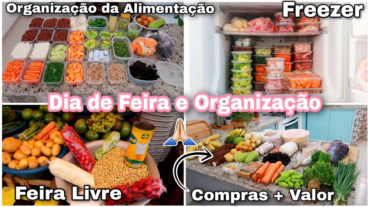 Dia de Feira e Organização da Alimentação Comprei Peixe - Compras + Valor Total e Muita Praticidade!