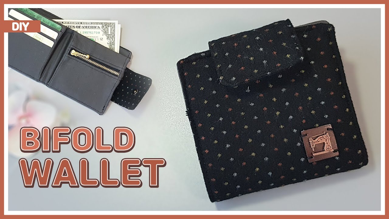 DIY/ BI-FOLD WALLET/ 반지갑 만들기/ How to make a billfold wallet/ sewing/ tutorial [Tendersmile handmade]