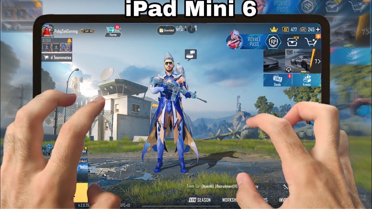 iPad Mini 6 PUBG 🔥FHD+60FPS ❤ Gyro Test