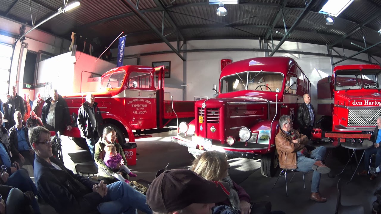 OCV gehaktballenmiddag bij Jack den Hartogh oldtimercollectie in Rozenburg