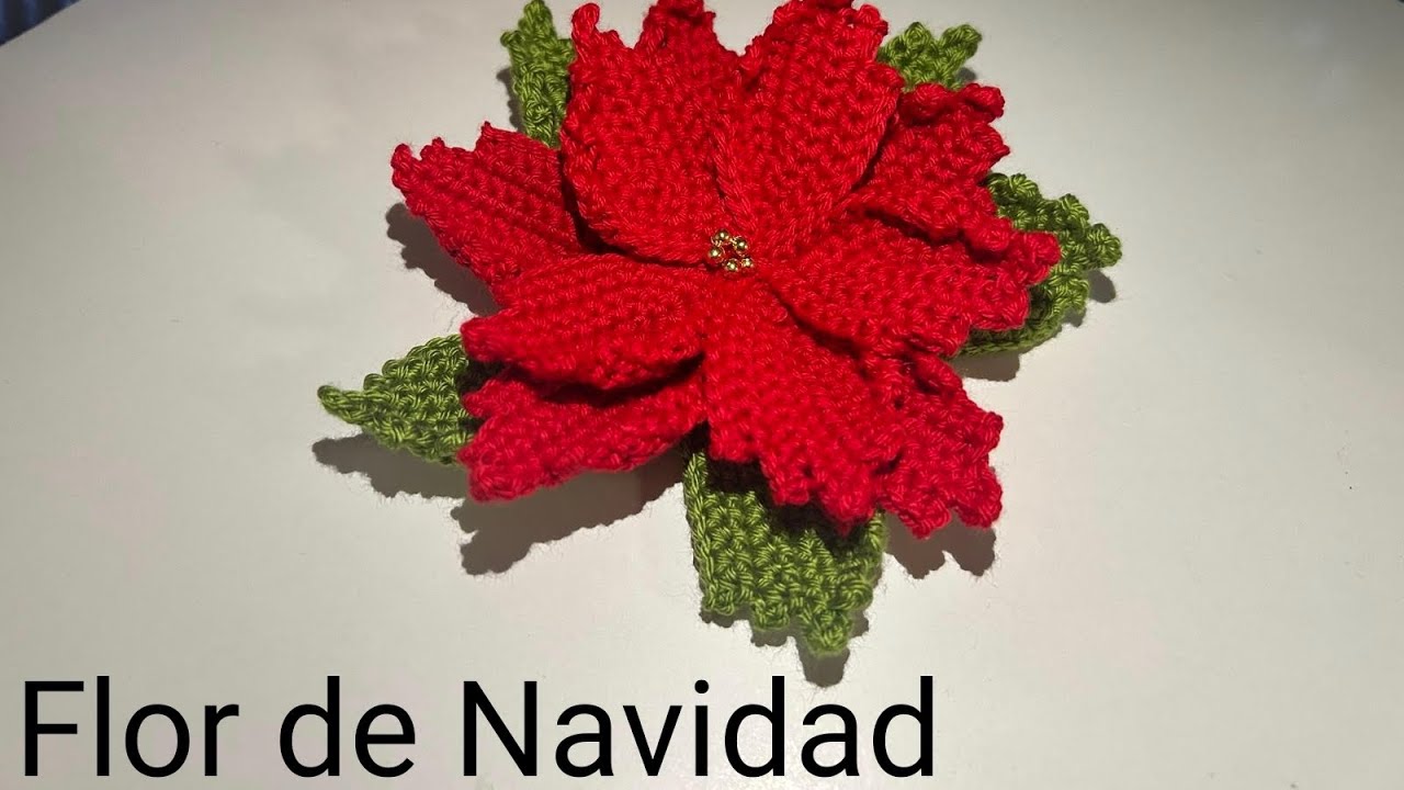 Tutorial FLOR DE PASCUA a crochet. Amigurumis Zurdos
