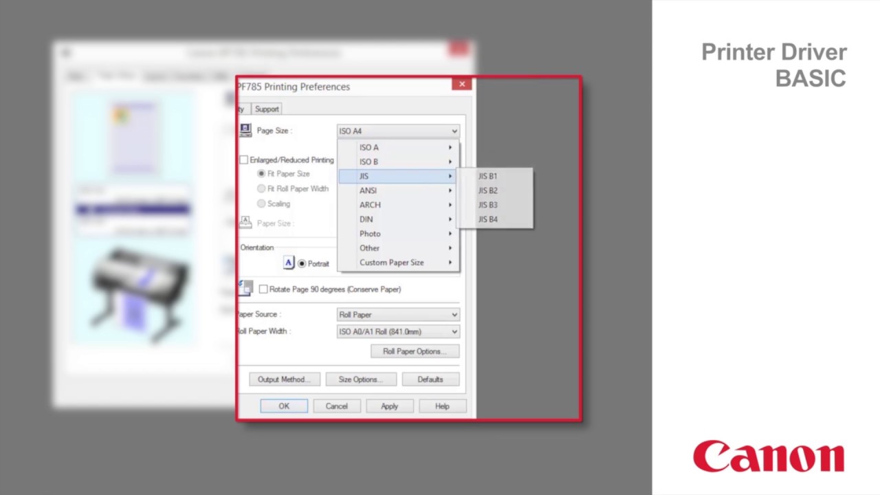 Demo - Canon Printer Driver (Basic Overview)