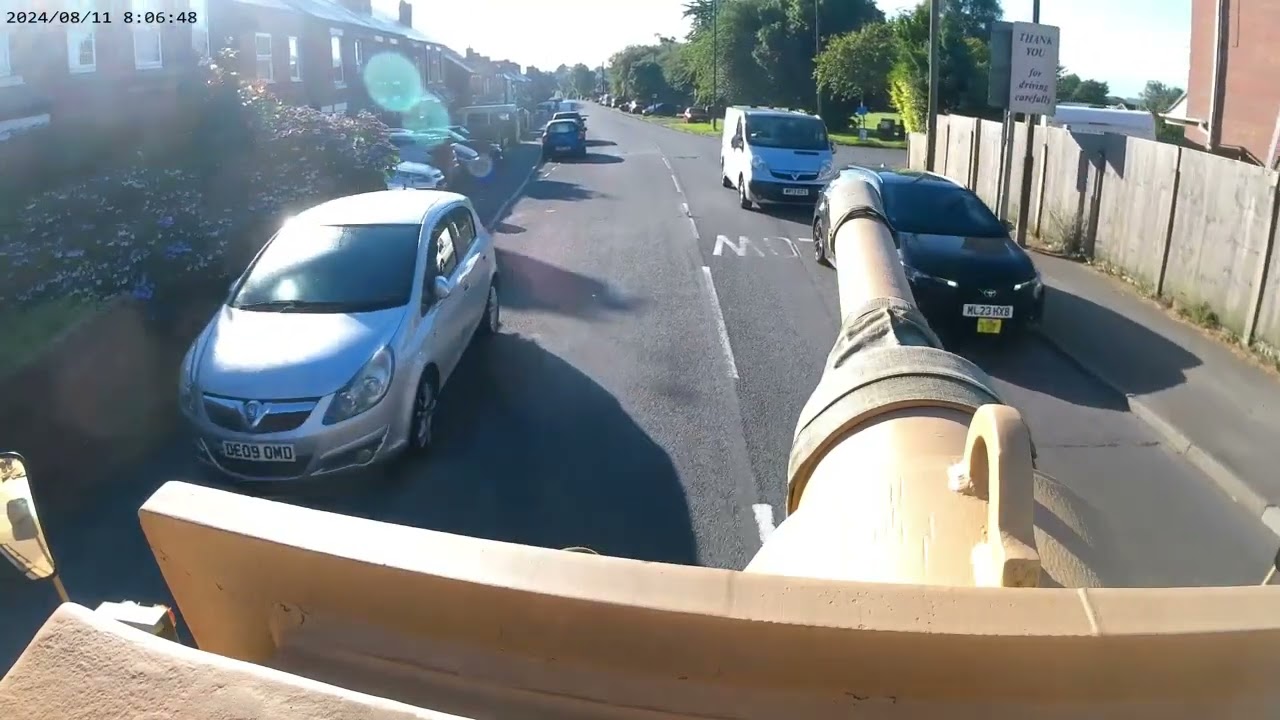 Driving my Saladin armourd car (07BB13) to Ilkeston car show 2024