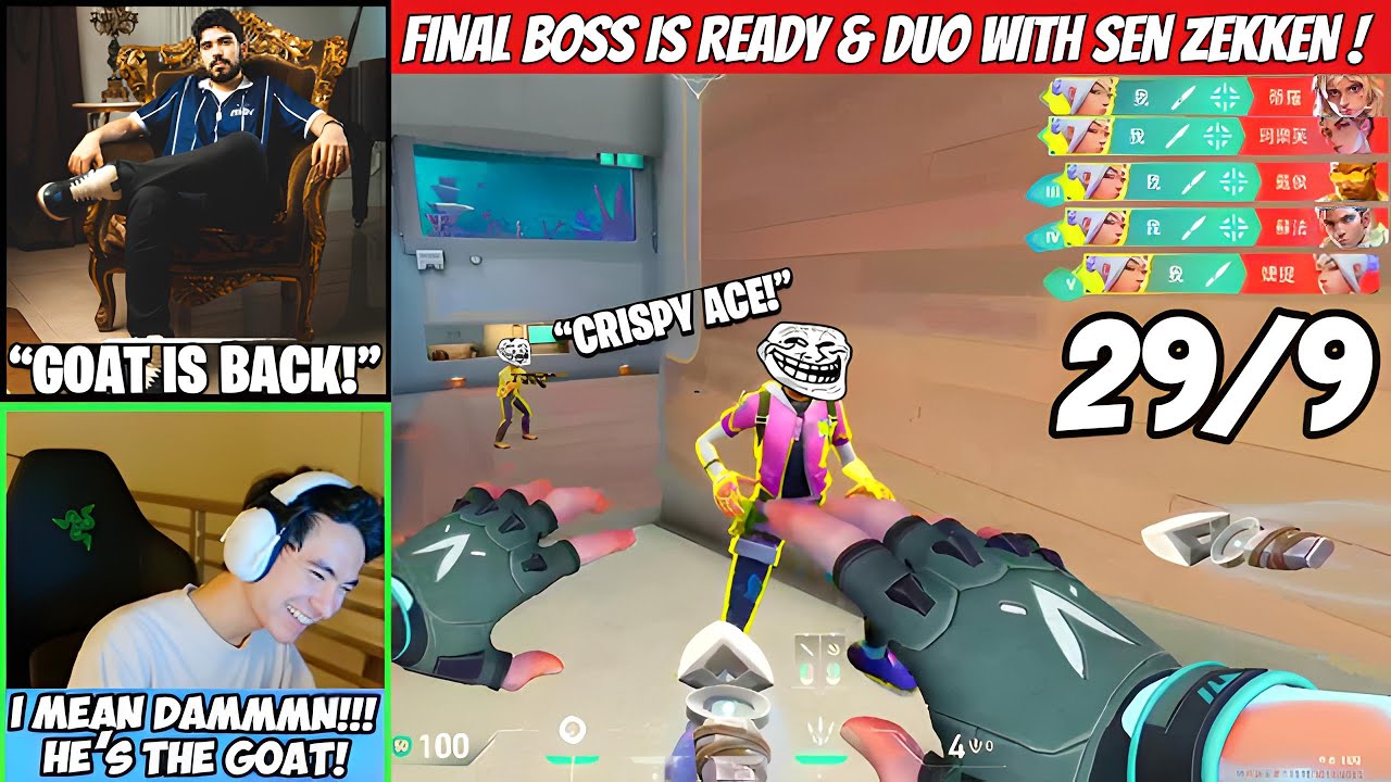 MiBR Aspas Invites SEN Zekken & Drops 29 Bombs With Insane Jett Gameplay Against Immortals in Ranked