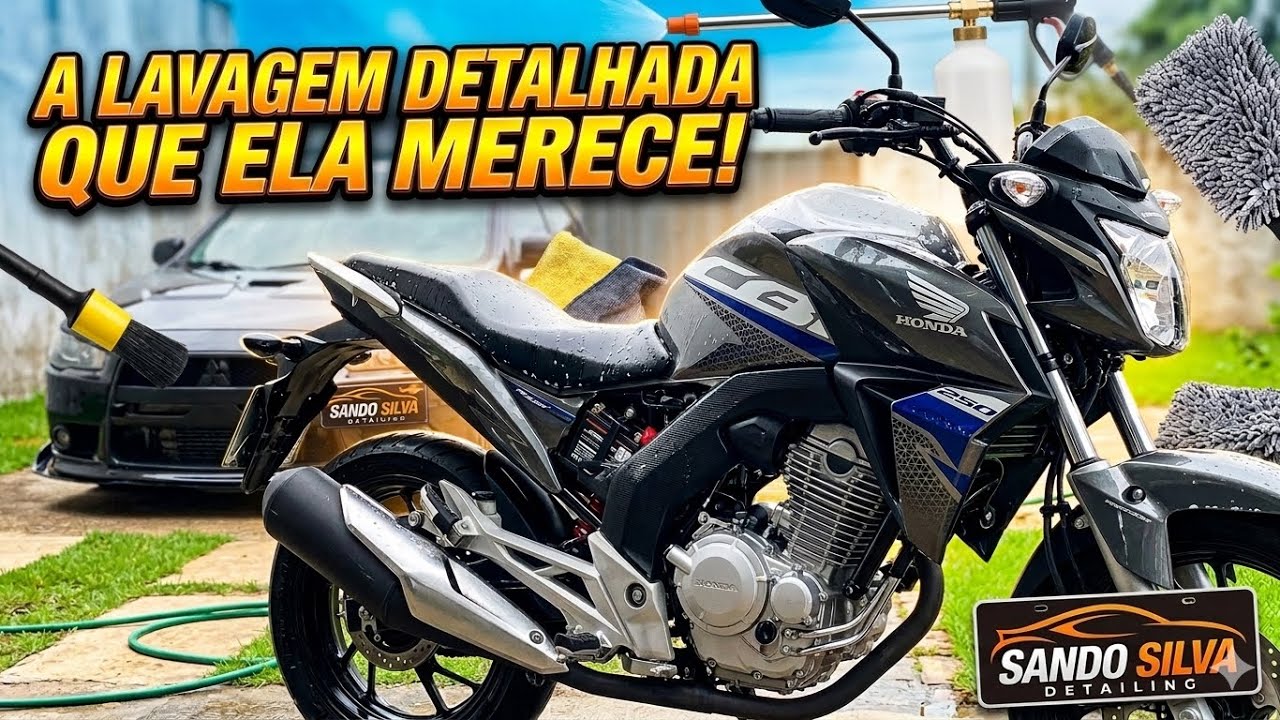 Lavagem detalhada na CB 250 ￼