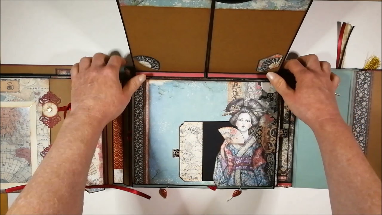 PRÉSENTATION  ALBUM SIR VAGABOND IN JAPAN #scrapbooking #album #stamperia #walkthrough