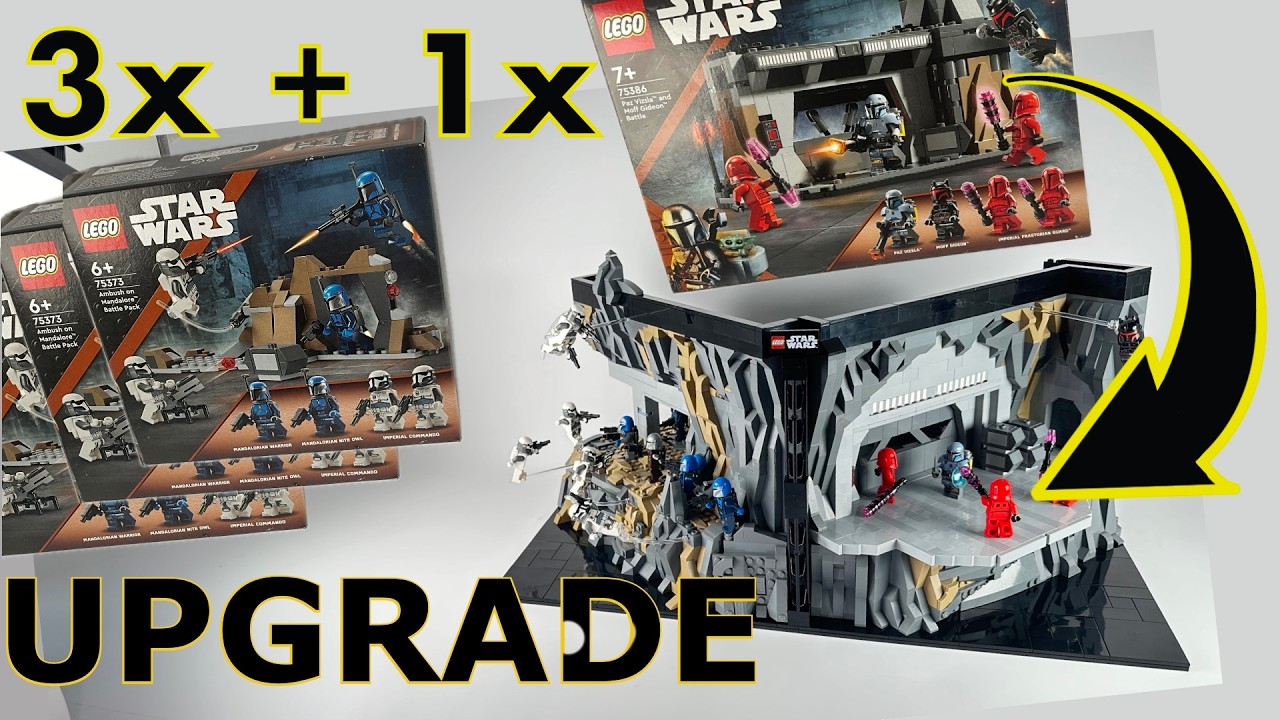 LEGO STAR WARS - Паз Вицсла и Мофф Гидеон сражаются - REVIEW SPEEDBUILD MOC STOP MOTION - 75386