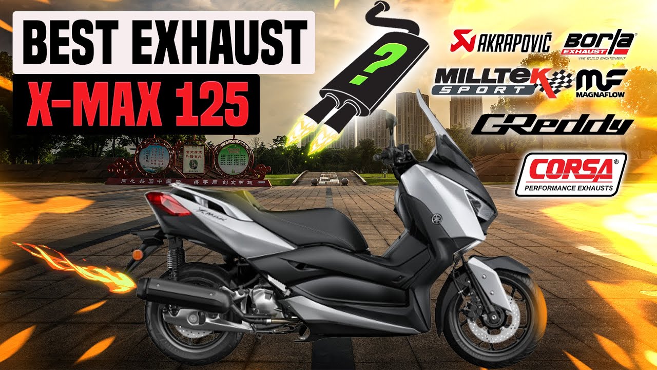 Yamaha X-MAX 125 Exhaust Sound🔥Akrapovic,Arrow,GPR,IXRace,JCosta,LeoVince,Mivv,Scorpion,Yasuni