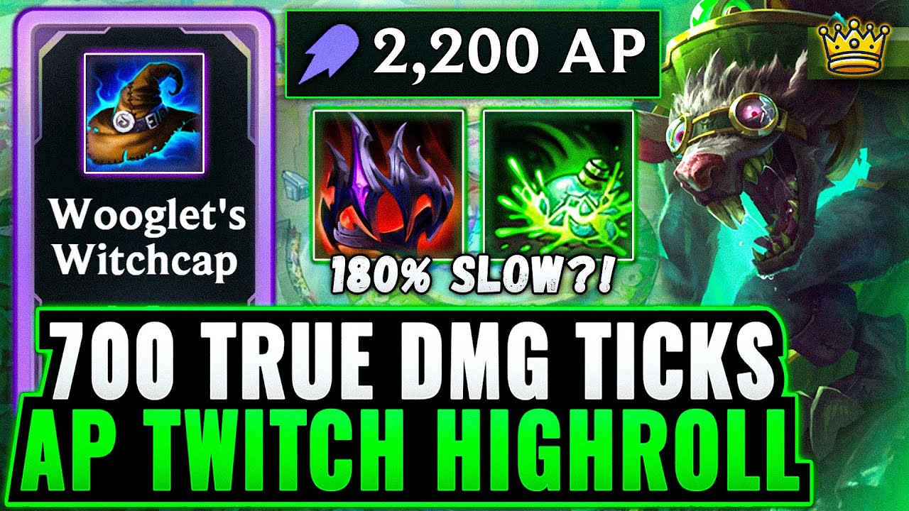 700 True Damage Per Second + 180% Slow: Disgusting AP Twitch Highroll | League Arena Gameplay