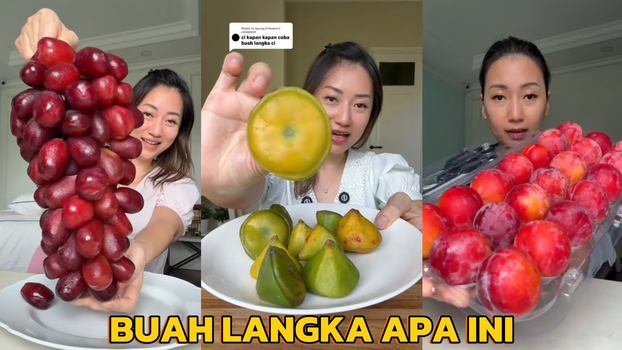 ⁉️TIKTOK TERBARU NANAKOOT MAKAN BUAH LANGKA 🫒🥔🥥🧅
