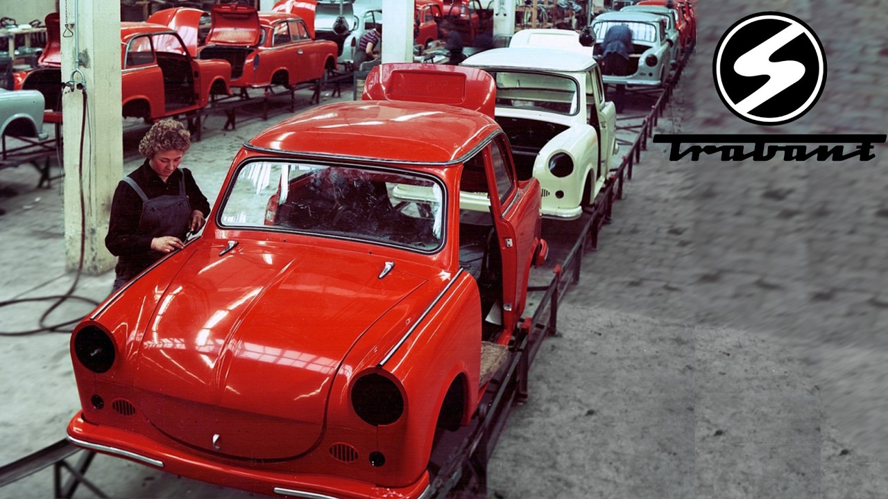 Завод ретро-автомобилей Trabant: производственный процесс и сборочная линия — документальный филь...