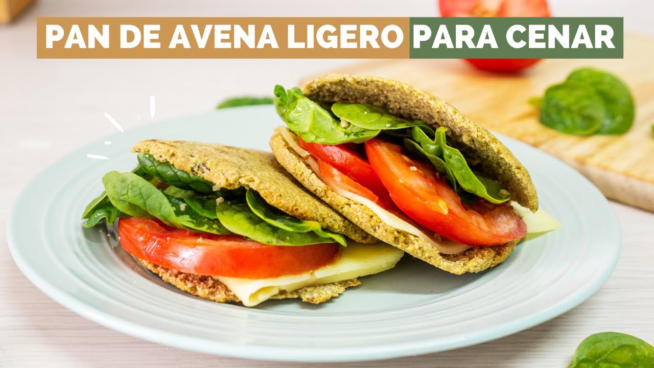 ✅ PAN DE AVENA Y LENTEJAS EN SARTÉN, Saludable, Sin Harina, Listo en 5 min 😱 Cena Fit 🥪