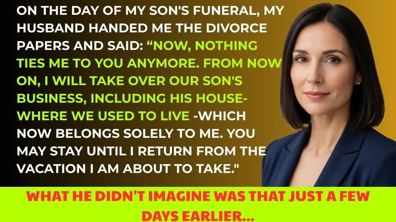 My Husband Broke Up with Me at Our Son’s Funeral — But He Had No Idea What I’d Done Days Before