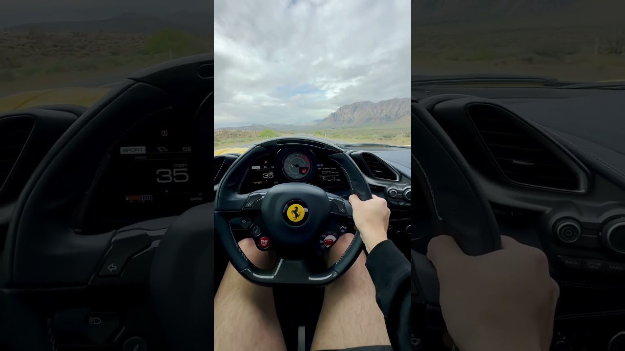 Ferrari 488 Spider Acceleration - 30 MPH Pull POV