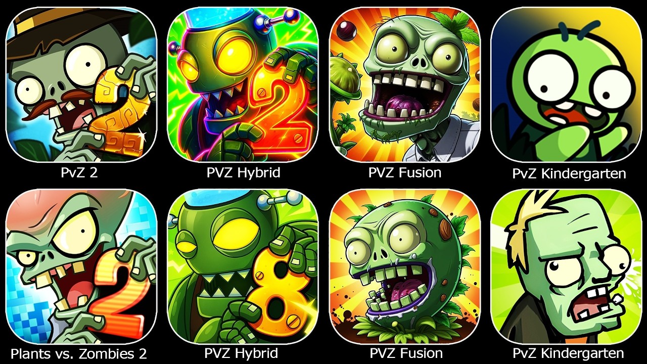 PVZ Hybrid,PvZ 2,Plants vs. Zombies 2,PVZ Fusion,PvZ Kindergarten