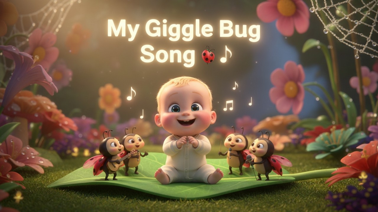My Giggle Bug Song 🐞🎵  Fun Kids Music & Learning Video  Preschool Educational Adventure