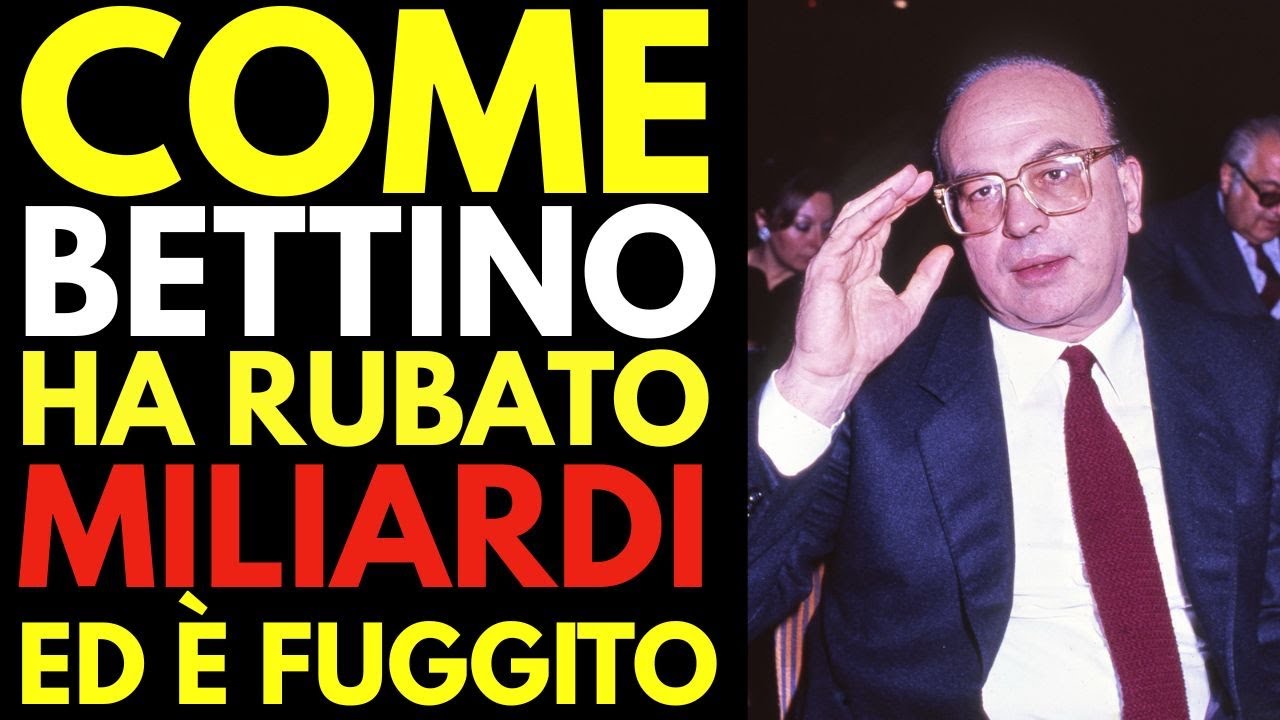 Bettino Craxi &mdash; il premier socialista: come ha rubato MILIARDI ed &egrave; fuggito in Tunisia