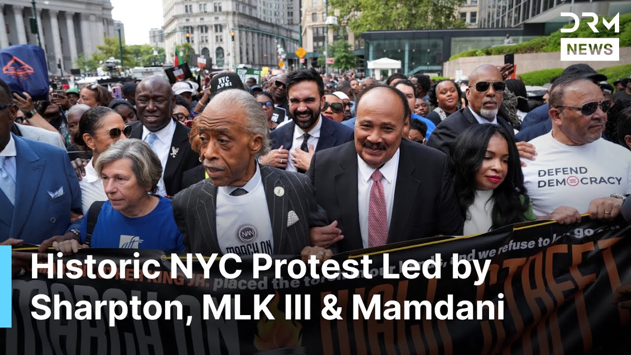 WATCH: Sharpton Leads Huge Anti-Trump March Through NYC & Wall Street | AM1G
