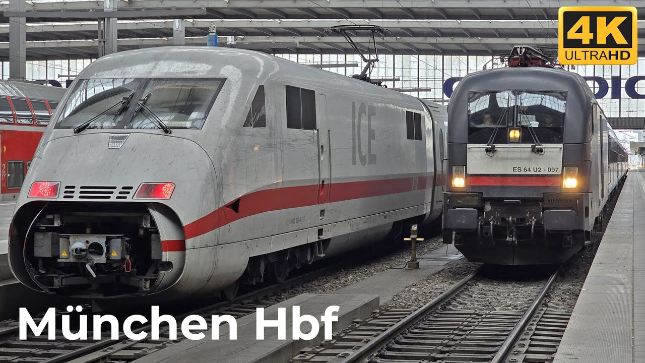 München Hauptbahnhof - 09.11.2024: Mittagsszene bei klarem Wetter