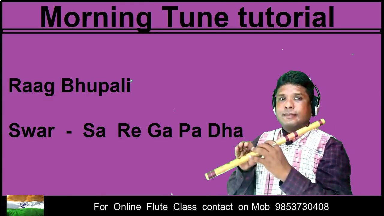 Morning tune tutorial on flute,, steps by step lesson.