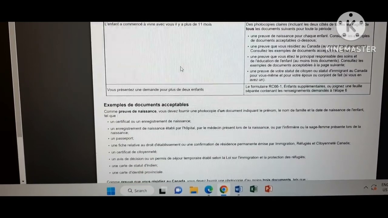 Comment remplir le formulaire RC66 Allocation canadienne pour enfant ACE 👉كيفاش نقوم بملئ الاستمارة