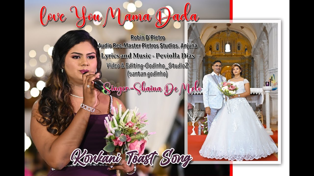 New Konkani 25th Anniversary Toast Song || Love You Dada Mama||Silver wedding of Jerry & Maria
