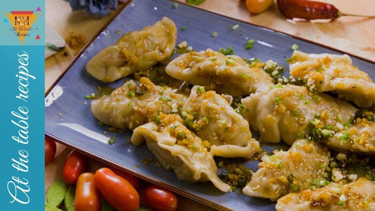 Easy Chicken Dumpling with homemade Chilli Sauce @atthetablerecipes1294  #dumplings #chickendumpling