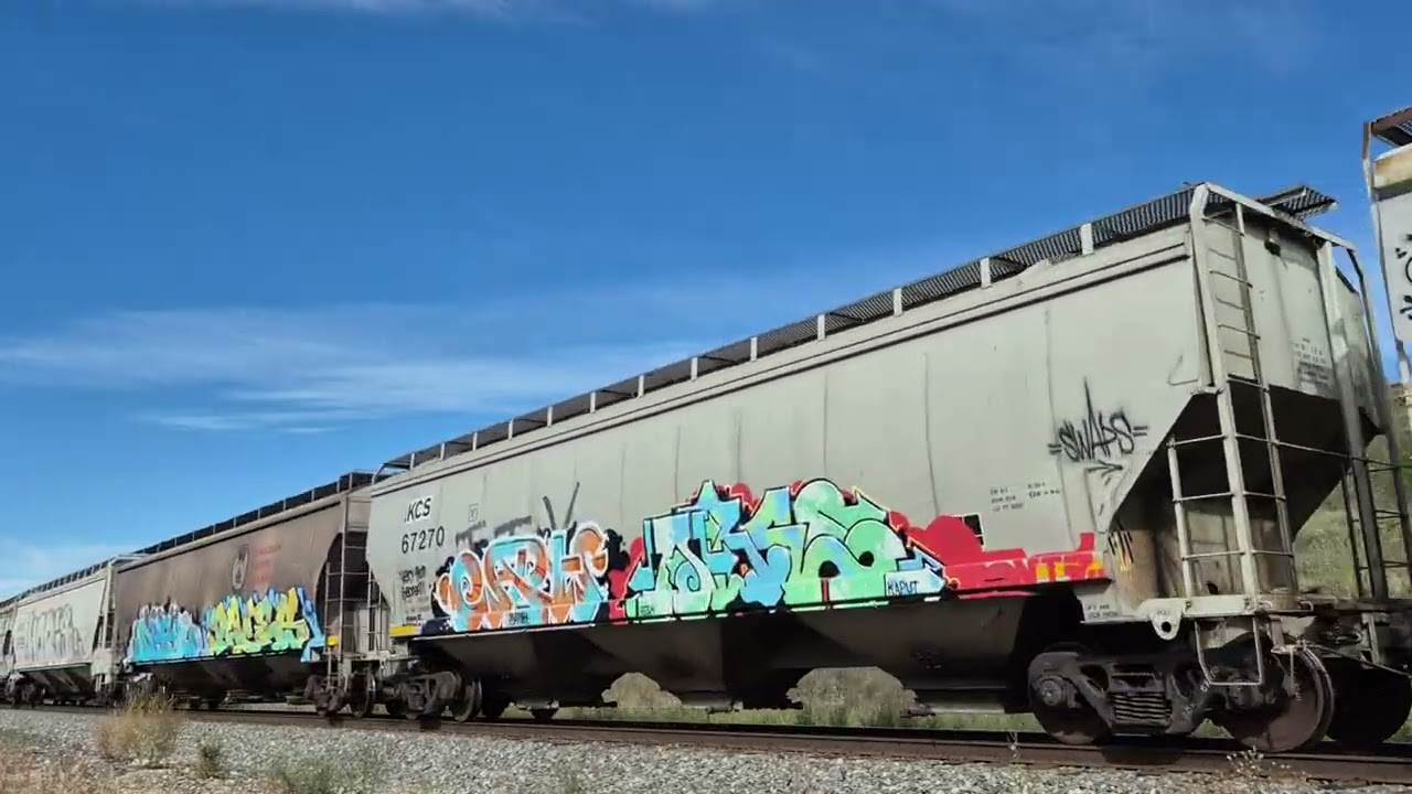 CPKC Train 302 at west switch Kieth, AB