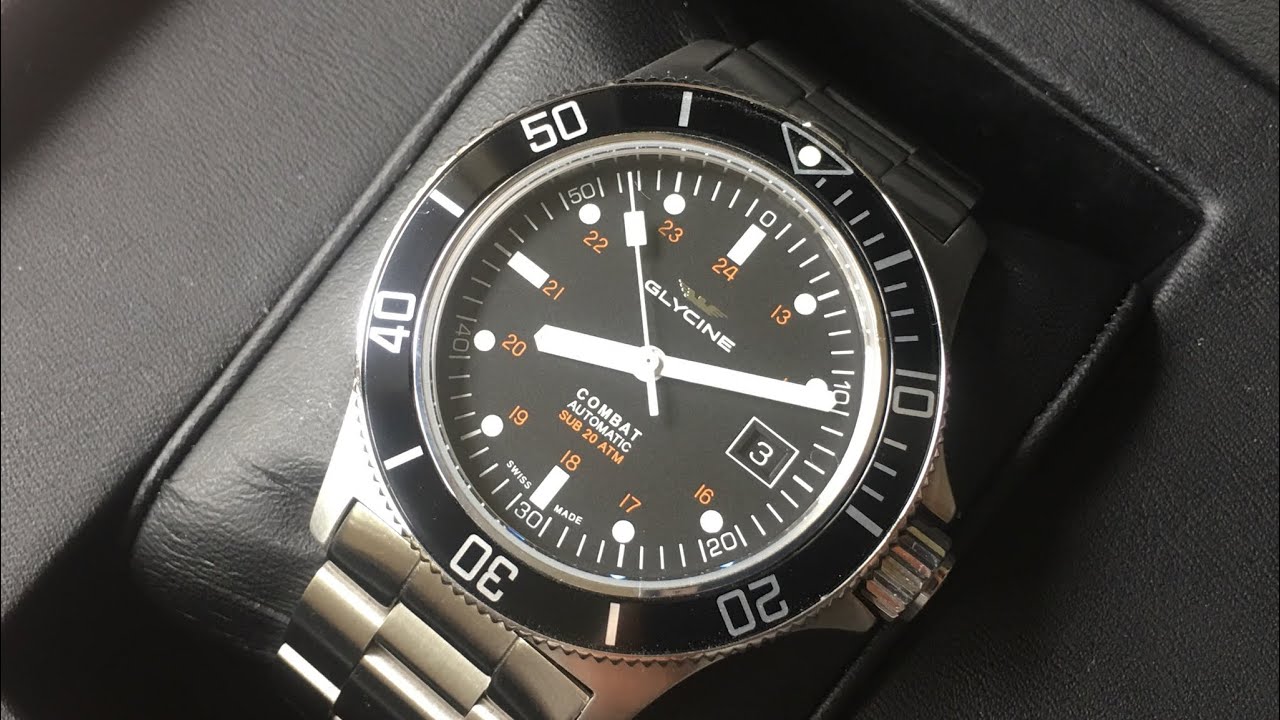 Perhaps The Very Best Swiss Made Automatic Dive Watch Under $500: The Glycine Combat Sub 42mm GL0185