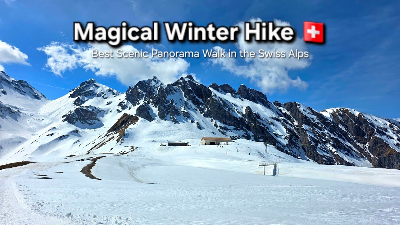 Magical Winter Hike at Pizol 🇨🇭 | Best Scenic Panorama Walk in the Swiss Alps #pizol #winterhike