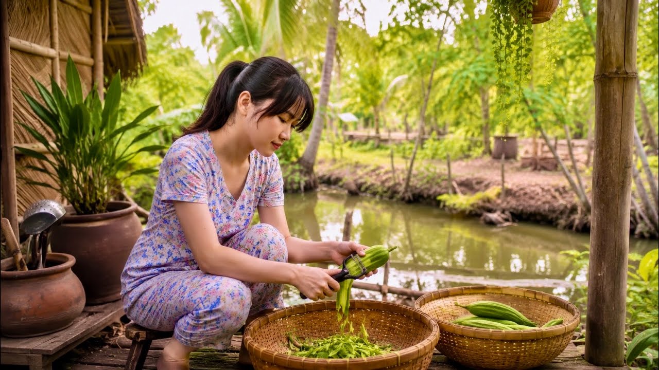 ☘️ Clip thư giãn tâm hồn : cảnh quê nhà trưa và chiều bình yên đến lạ 